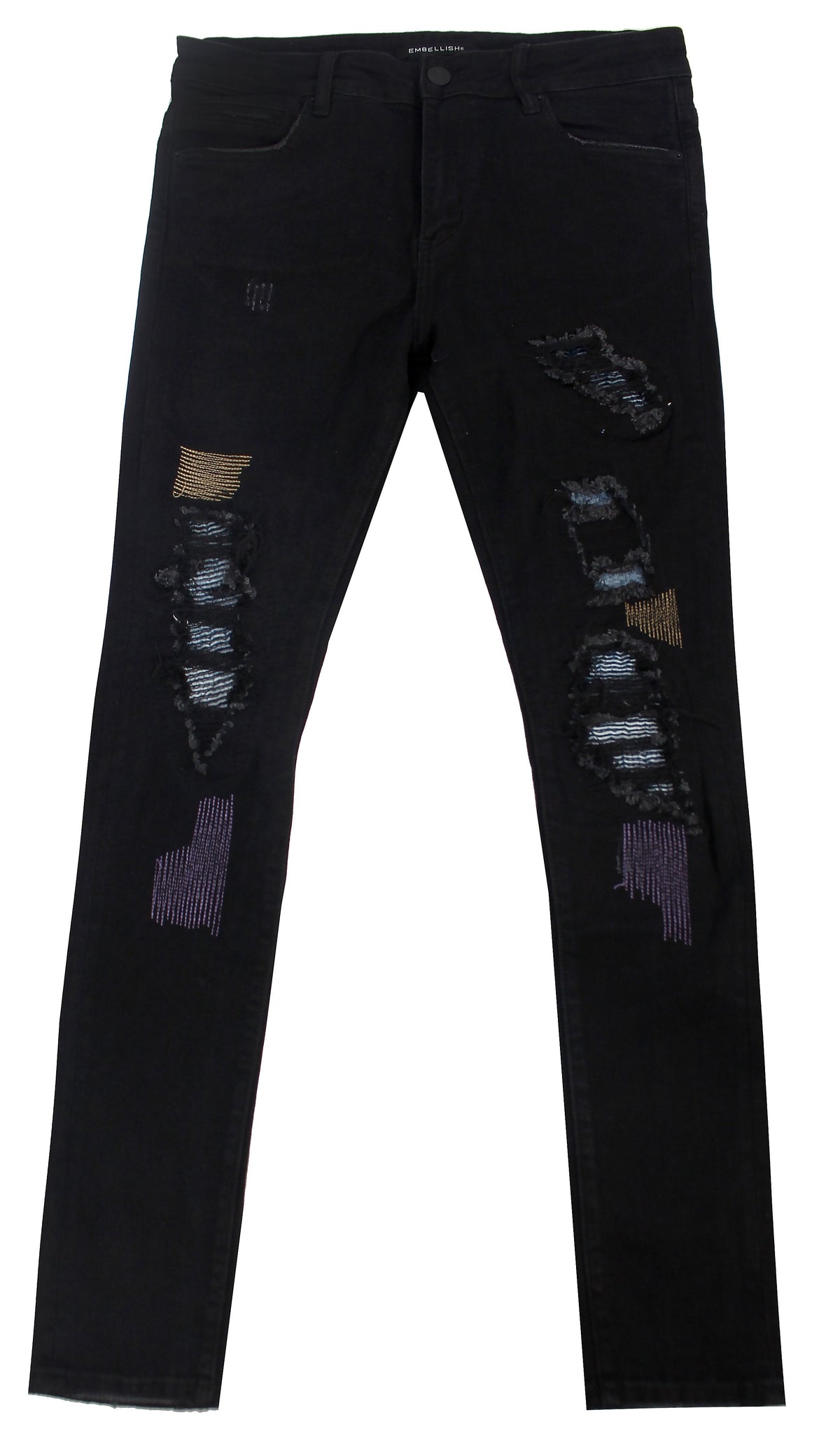 Luke Rip & Repair Denim - Black Distressed