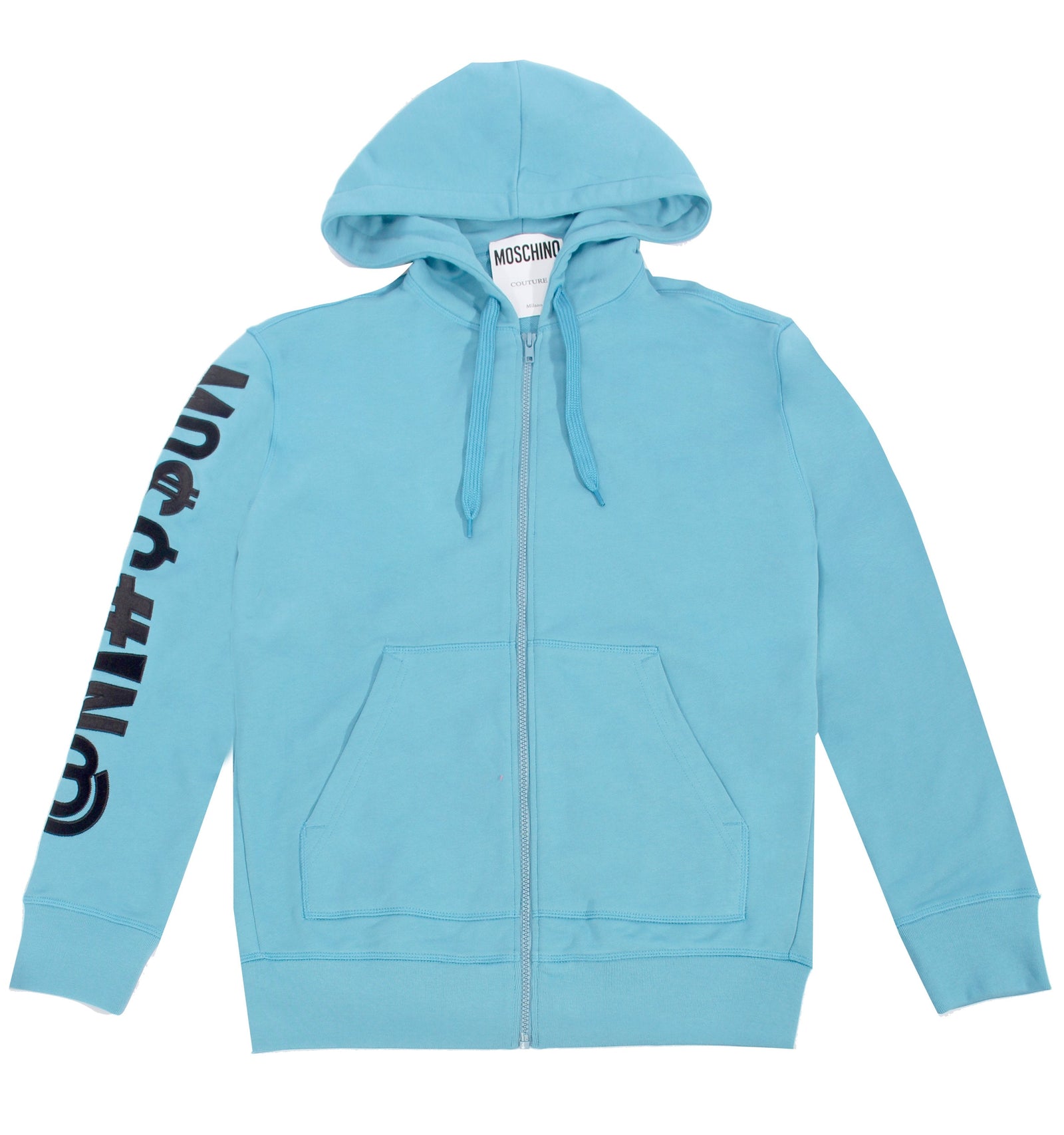 Moschino Zip Up Sweatshirt in blue – view 1 of 4