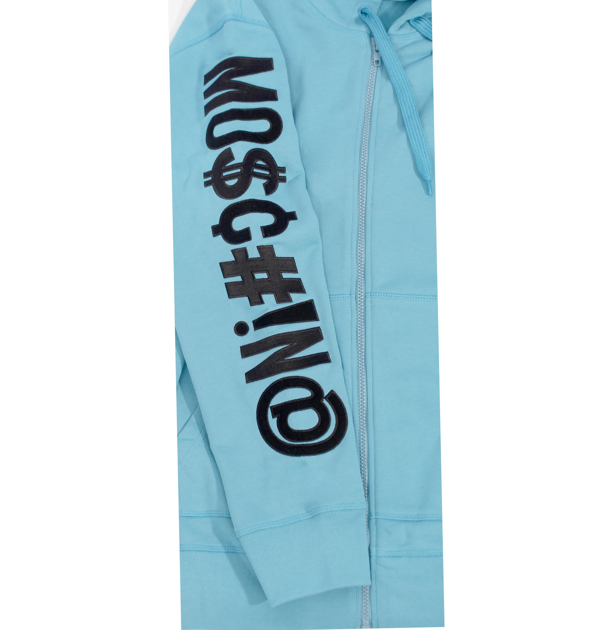 Moschino Zip Up Sweatshirt - Blue