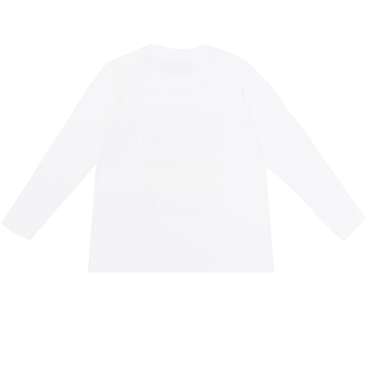 Baby Boy LS Tee W Rainbow Txt Logo - White