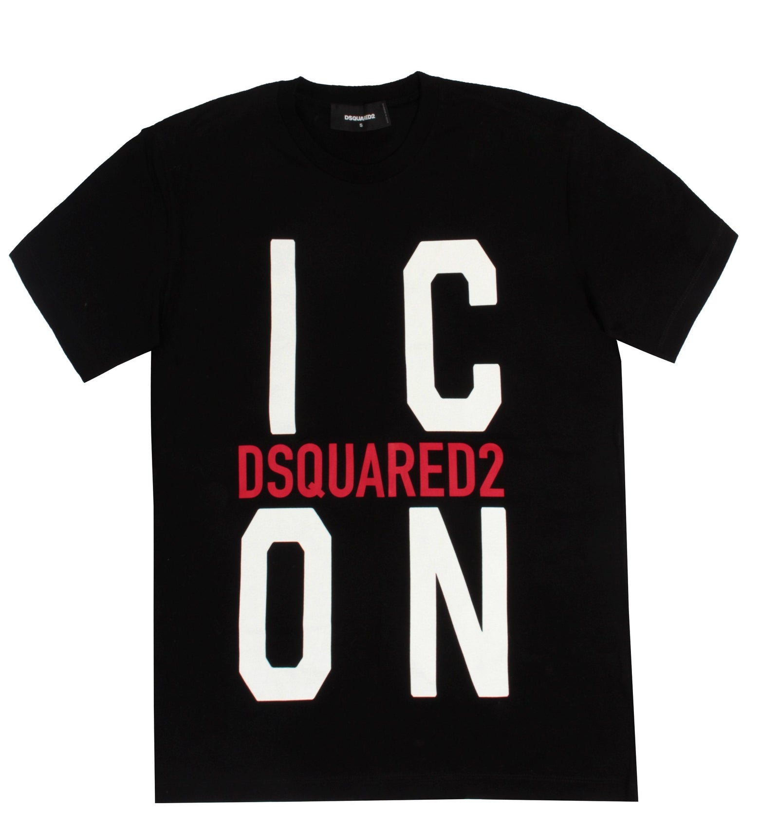 Dsquared2 Large Icon Logo Tee in black – view 1 of 2