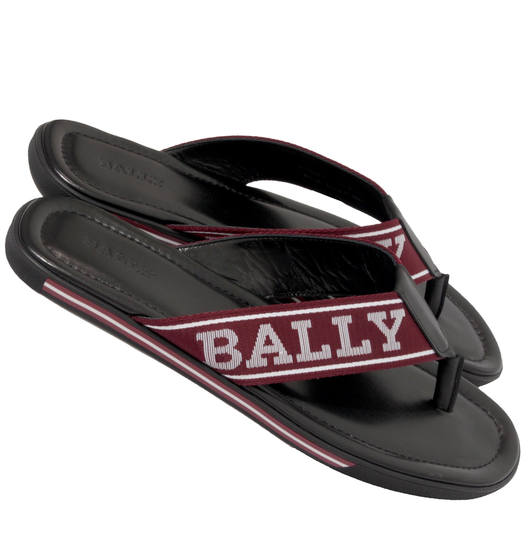 Bally Border Sandals - Red/White