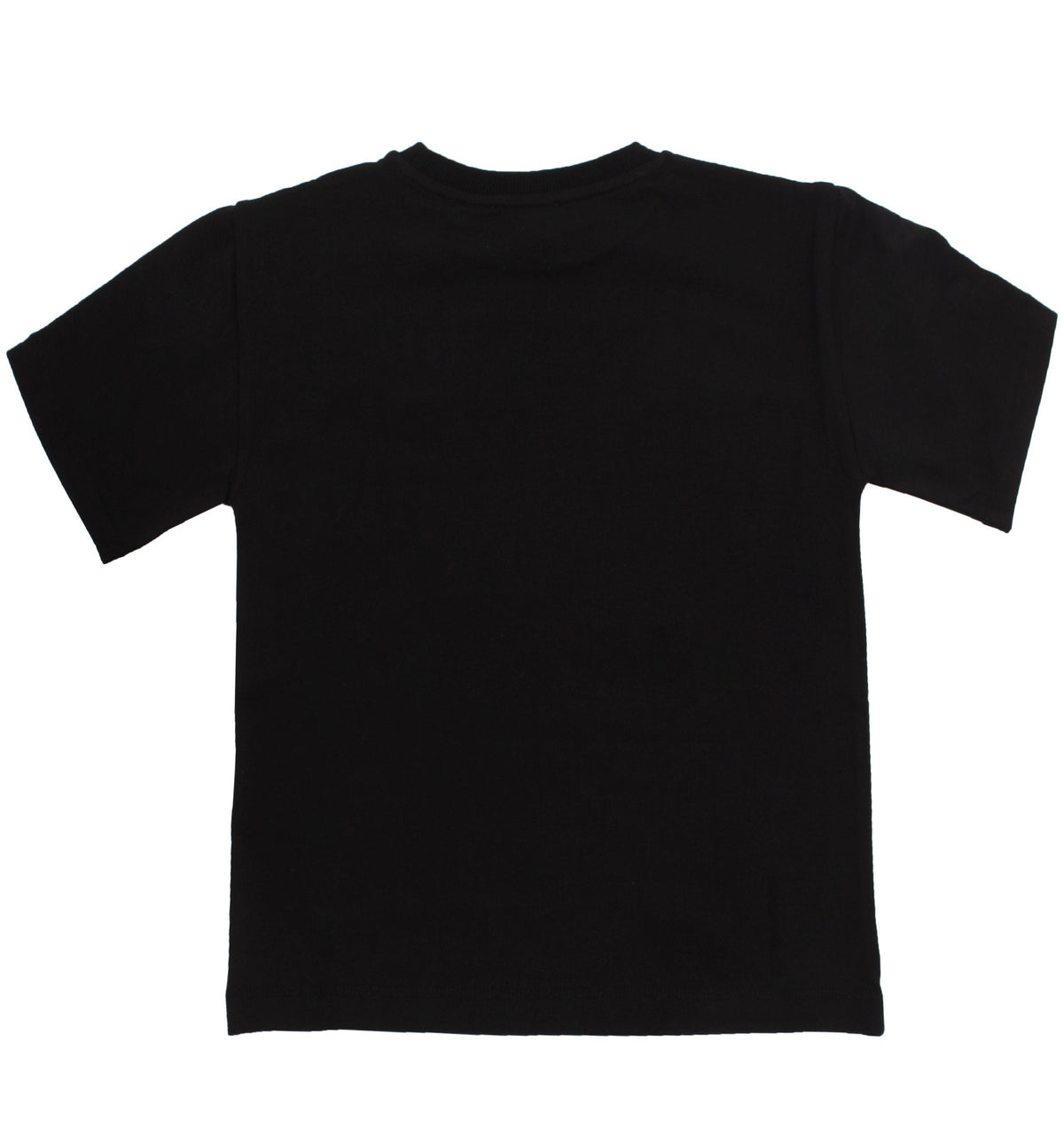 Kids SS Maxi Tee With Golden 3D Logo - Black