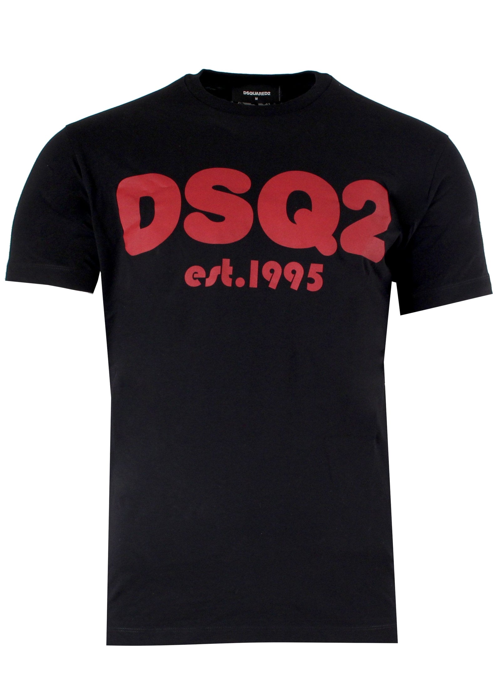 DSQUARED2 Bubble Letters Tee in black – view 1 of 2