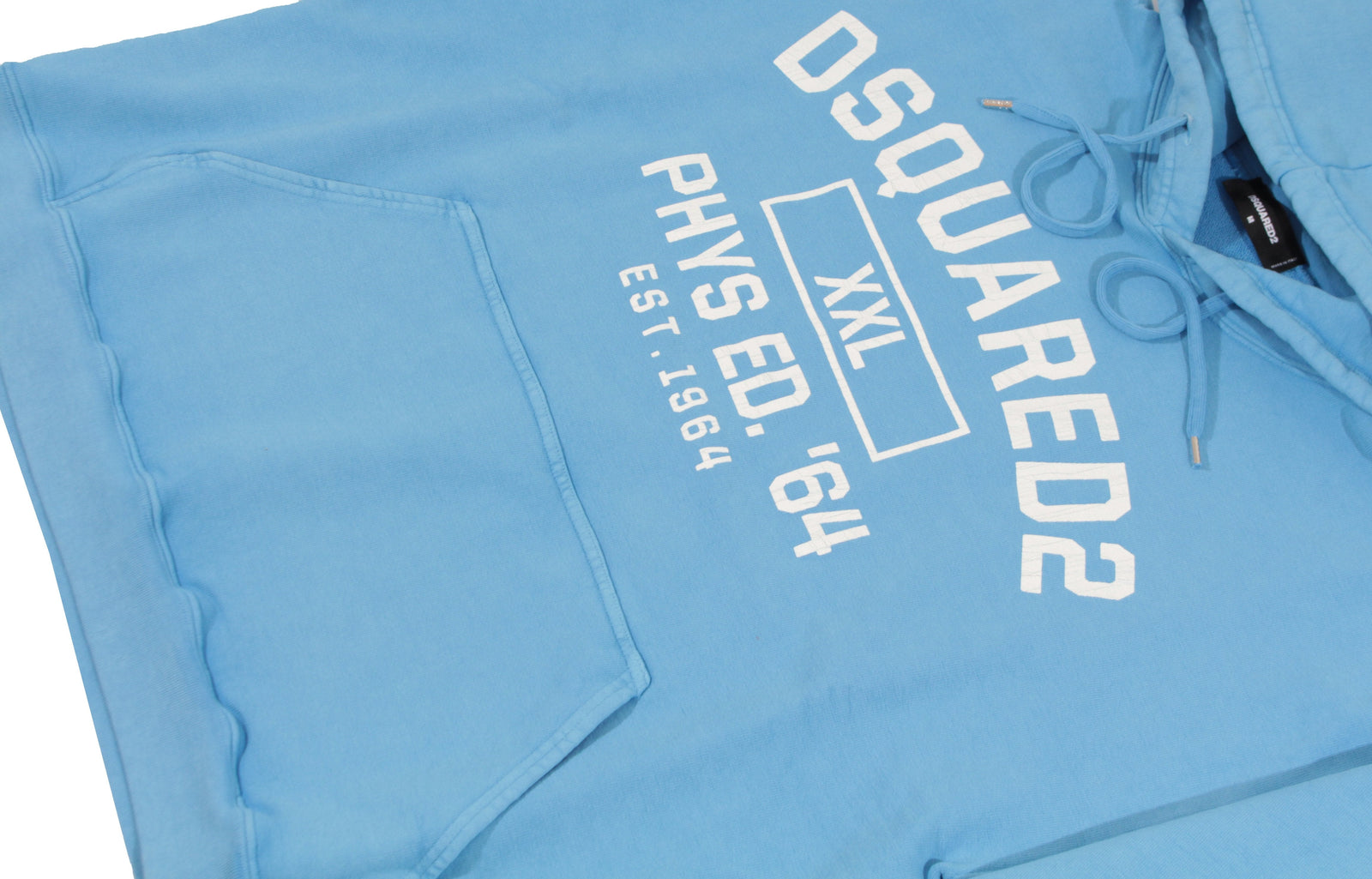 DSQUARED2 Phys Ed. Hoodie in blue – view 2 of 3