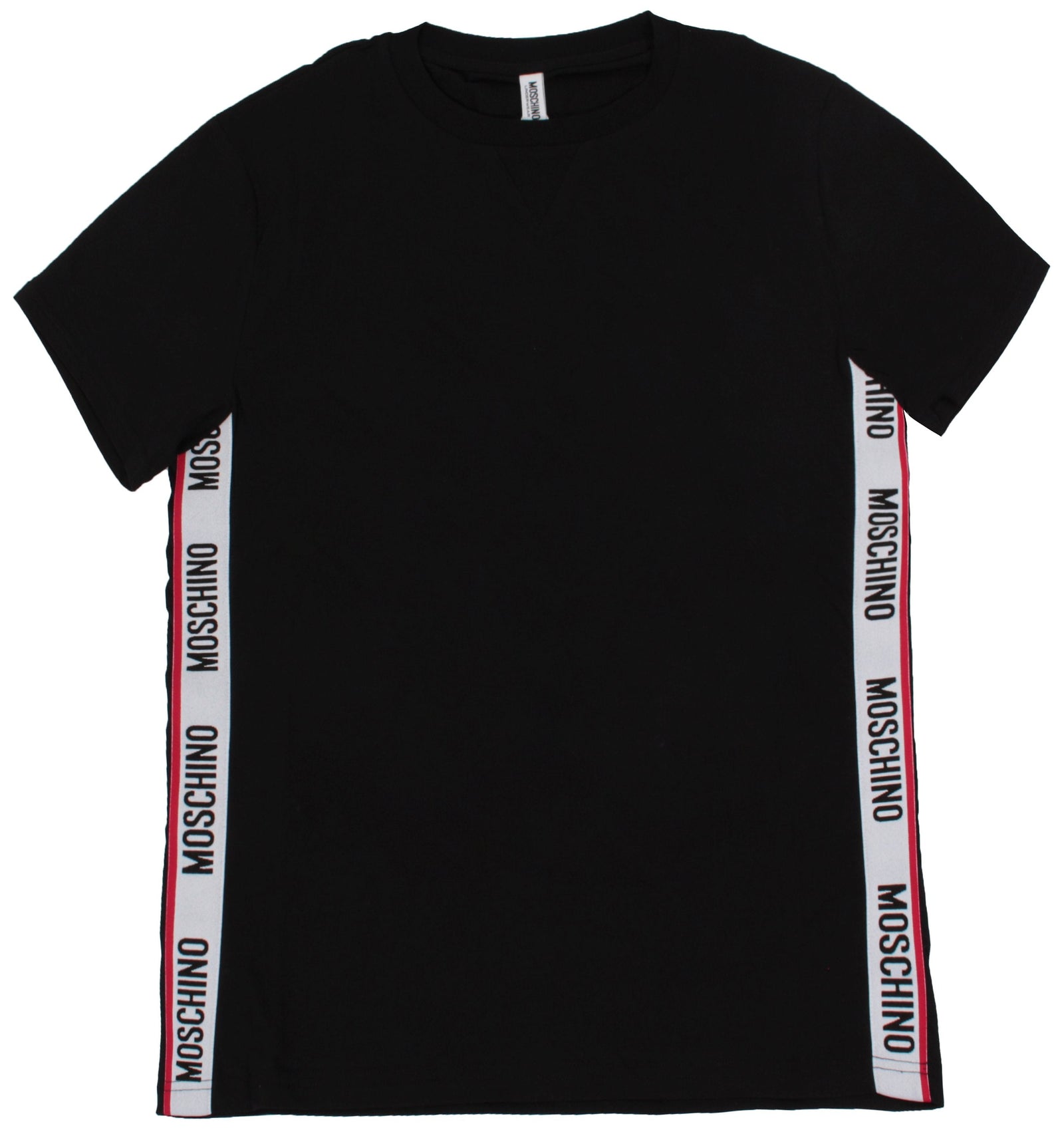 Moschino Underwear Side Stripe Logo Tee in black – view 1 of 2