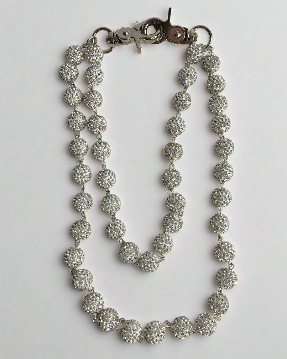 Wallet Sphere 2Row Chains - Silver