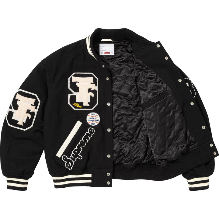 Drill Team Varsity Jacket - Black