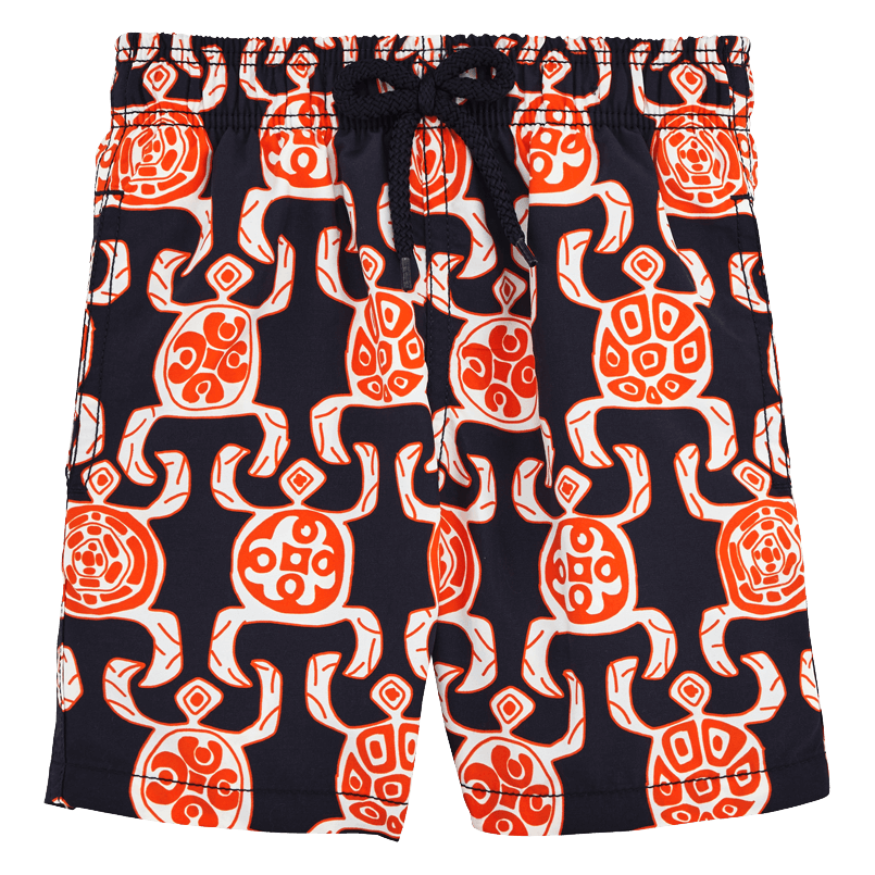 Vilebrequin Primitive Turtles Swim Shorts in navy – view 1 of 2