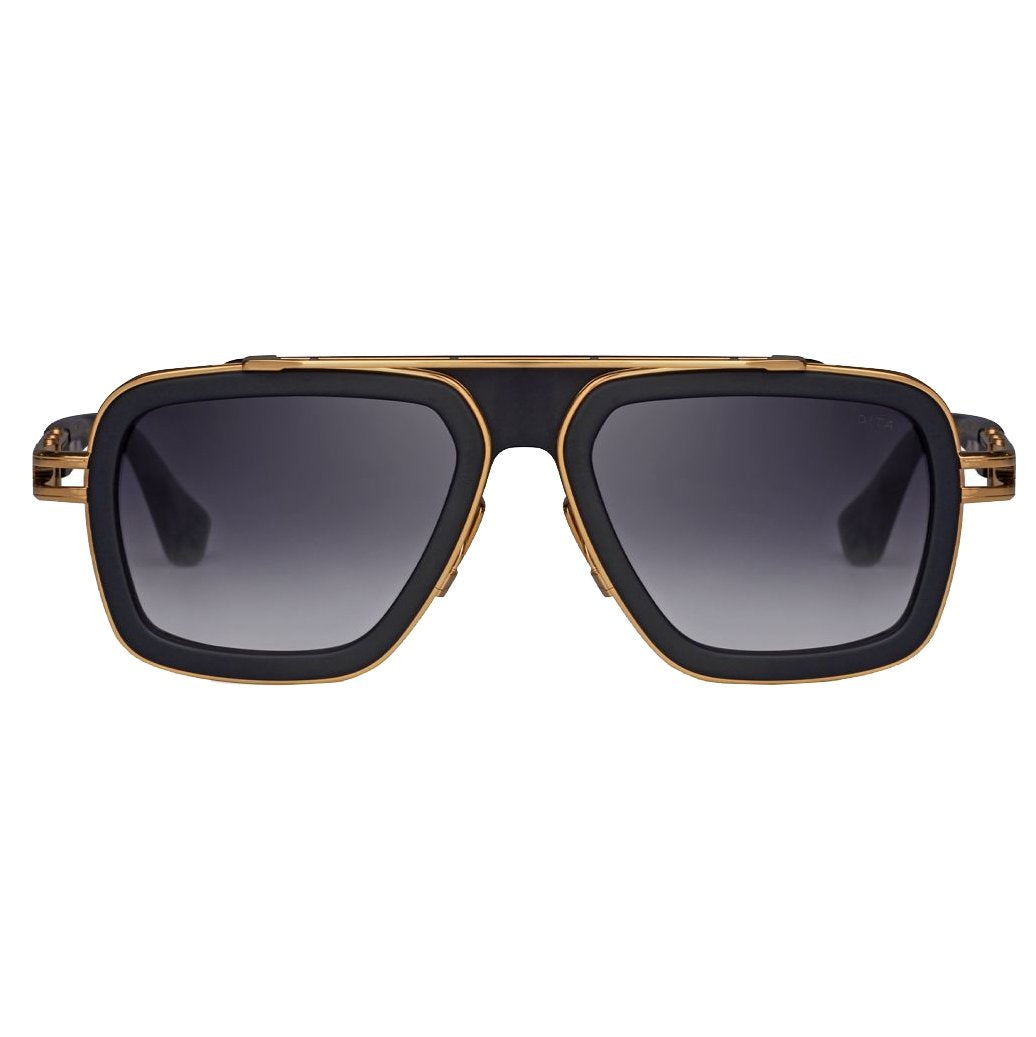 DITA LXN Evo Sunglasses in matte black and yellow gold – view 1 of 2
