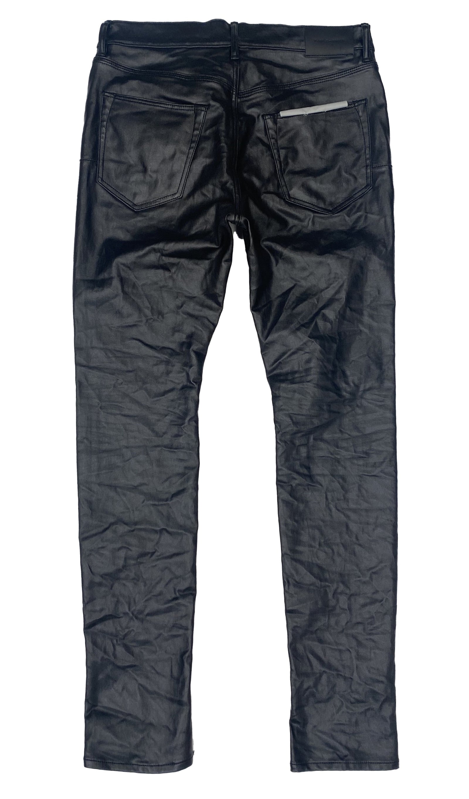 Purple Brand Patent Film Denim in black – view 2 of 4
