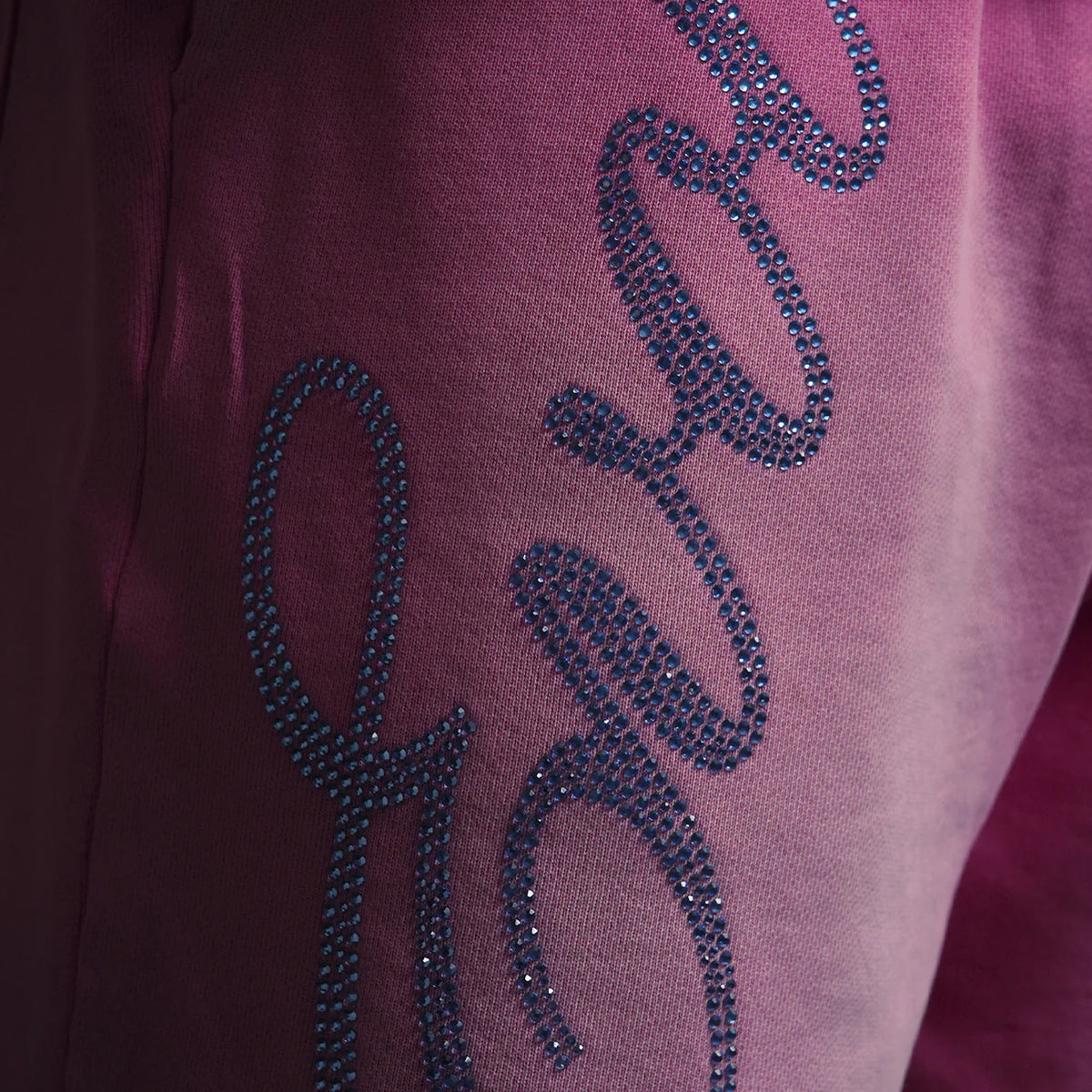 Wicked Rhinestone Shorts - Pink Potassium