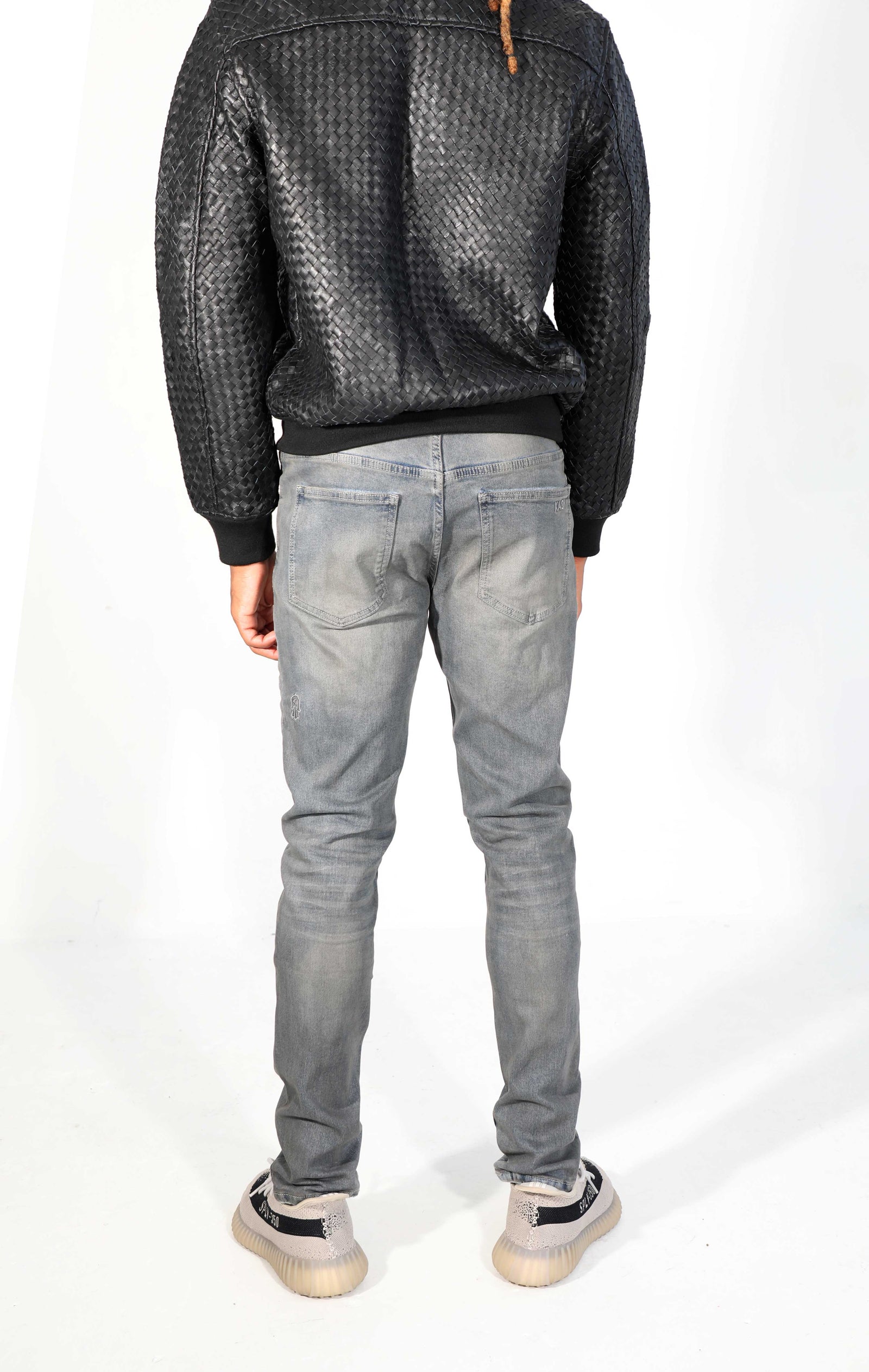 Kash Hamsa-24 skinny fit jeans in deep grey – view 4 of 5