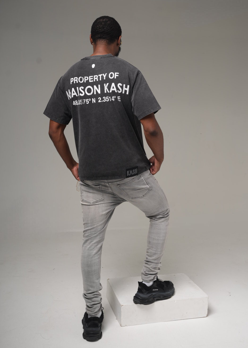 Kash Hamsa-27 skinny fit jeans in grey – view 5 of 10