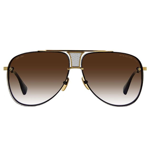 DITA Decade-Two Aviator Sunglasses in black and gold – view 2 of 8