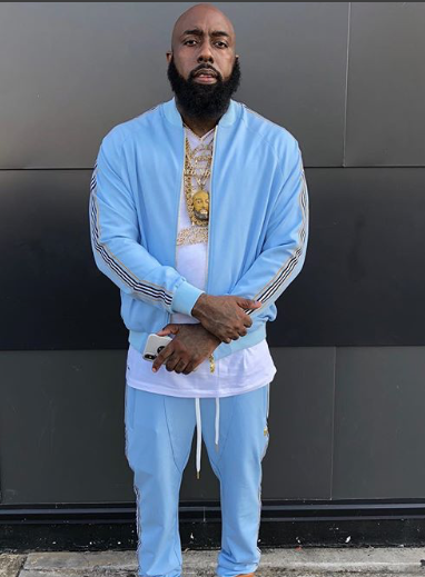 Kash Ice Cream Cone Track Jacket with Side Stripes in sky blue – view 7 of 7