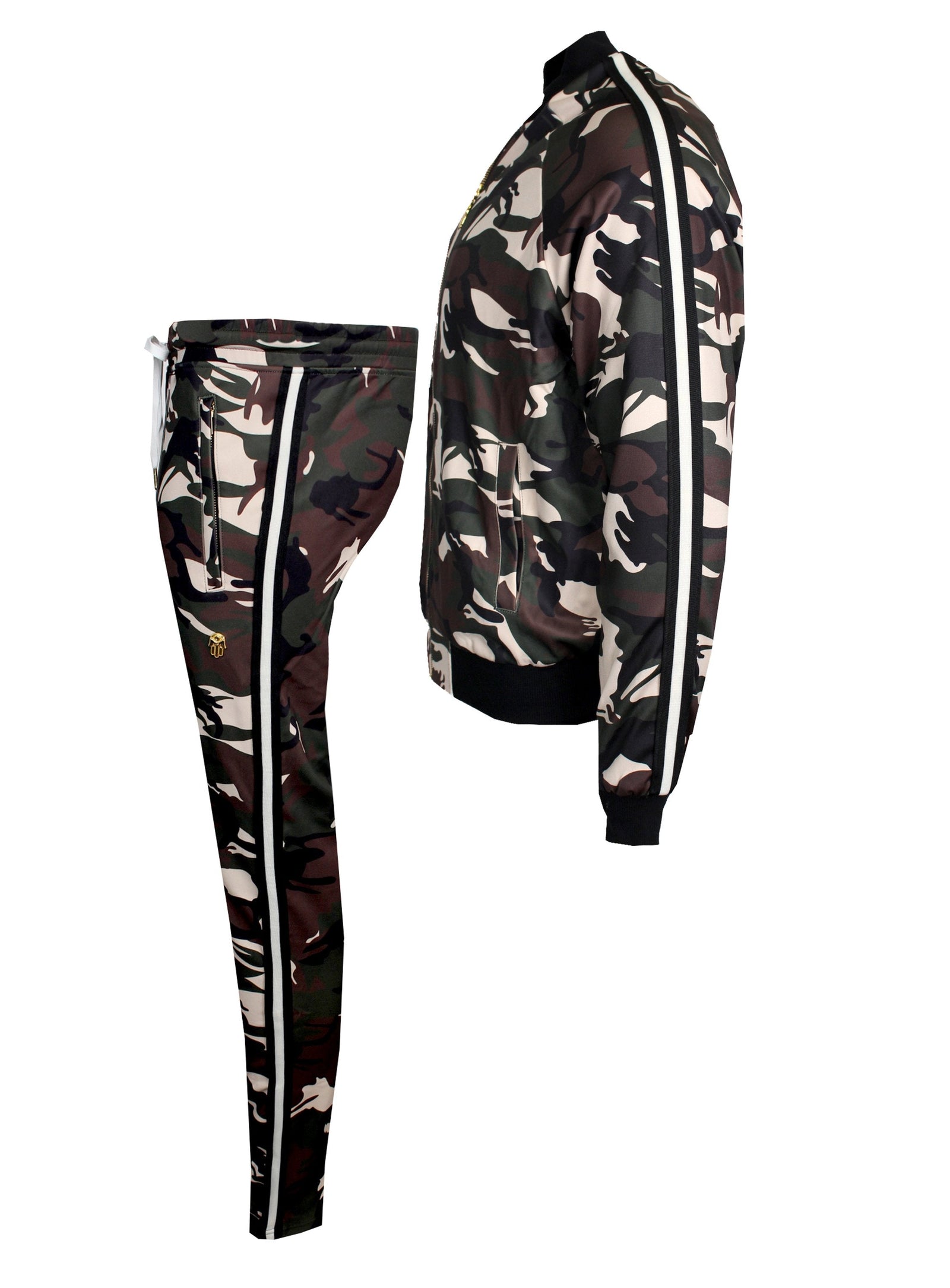 Kash Camouflage Track Jacket in green – view 2 of 6