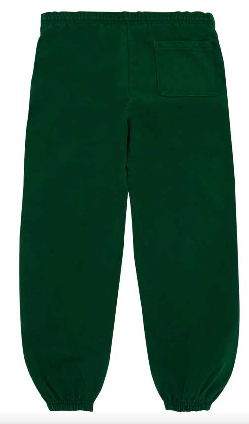 Sp5der Hunter Green Sweatpants in green with contrast print – view 2 of 2