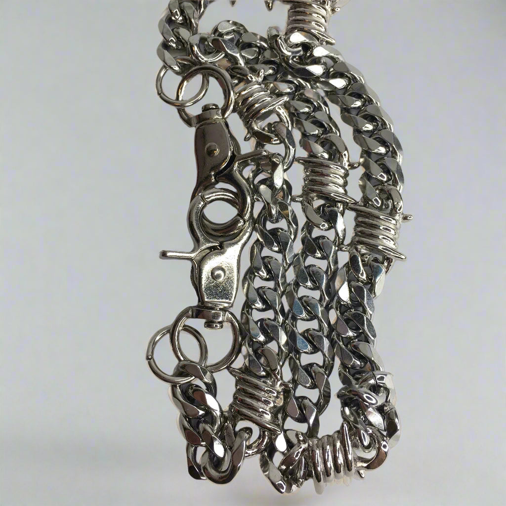 Wallet Thorn Chains - Silver
