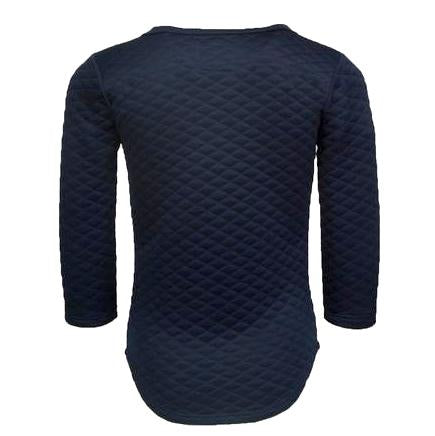 Kash Kids Quilted Extended Navy Long Sleeve in navy – view 2 of 2