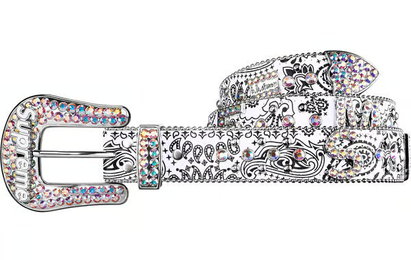 BB Simon x Supreme 8921 Bandana Belt - White
