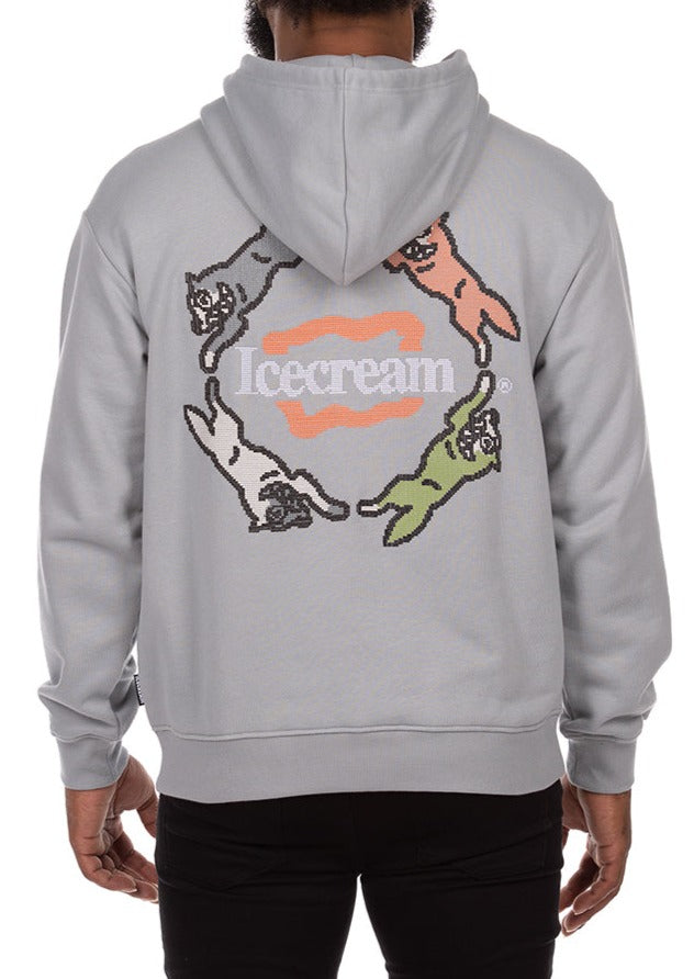 DIPPIN DOTS HOODIE - QUARRY
