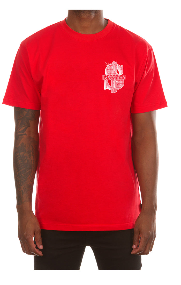 STAIRS TO SUCCESS SS TEE -FIERY RED