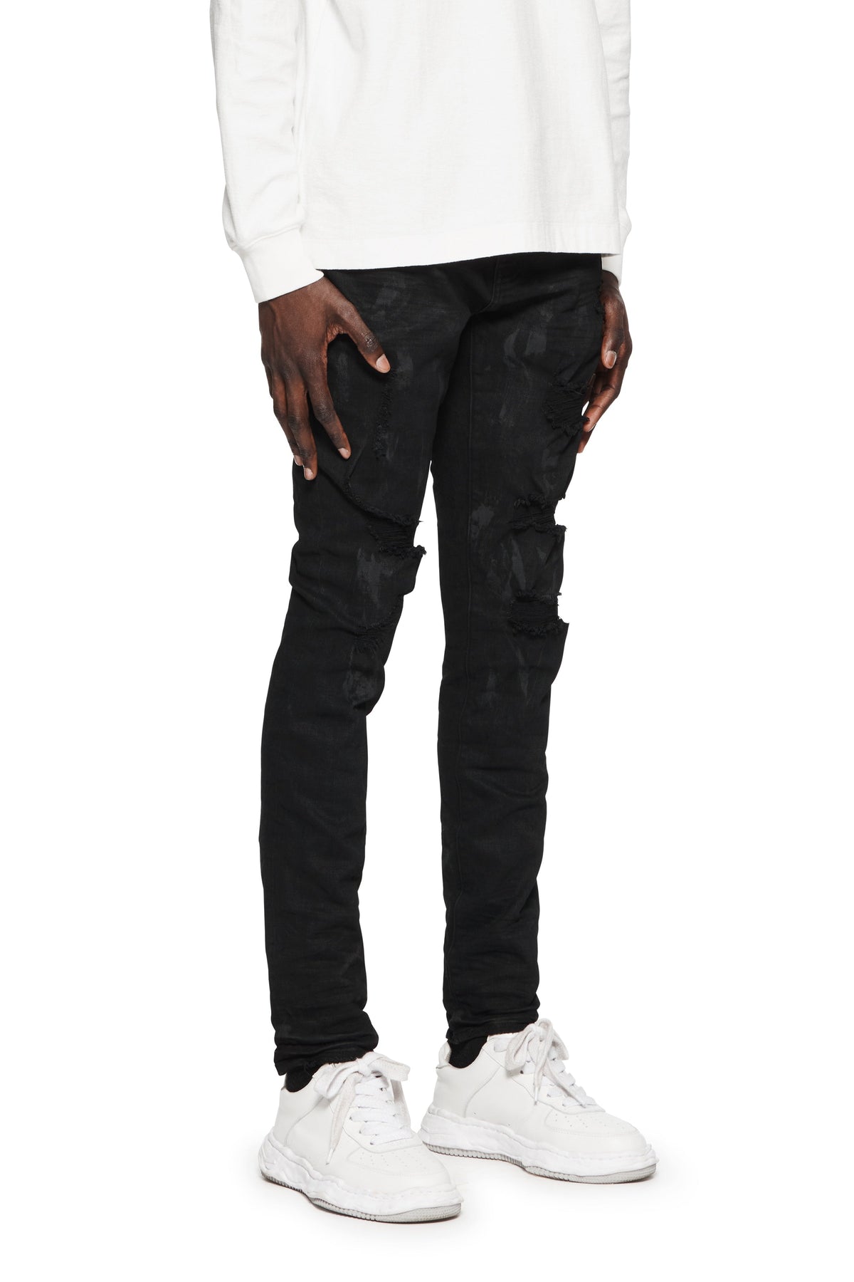 BLACK OIL SPILL DENIM