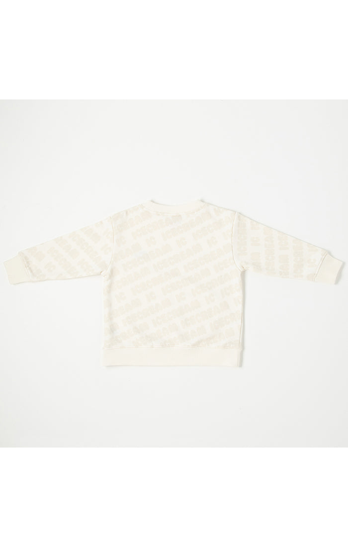 Kids font sweatshirt Whisper White