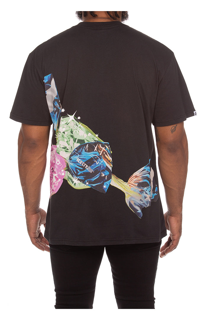 Candy drop ss knit (oversize) - stretch limo