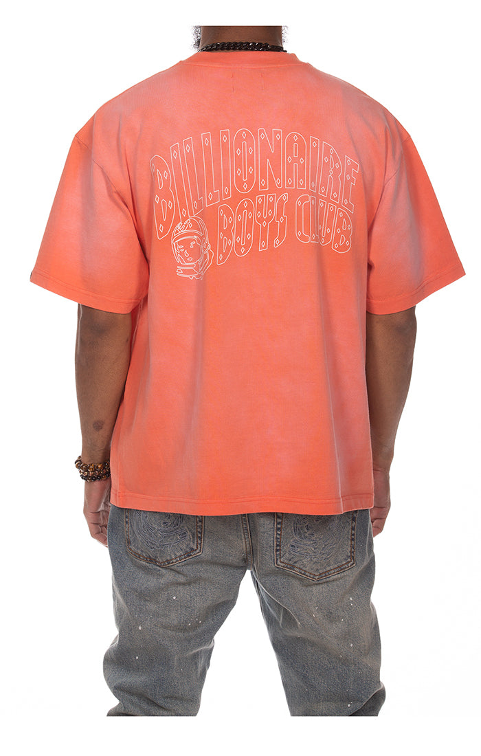 Billionaire Boys Club BB Faded Helmet SS Knit (Crop Fit) in Coral Quartz – view 2 of 2