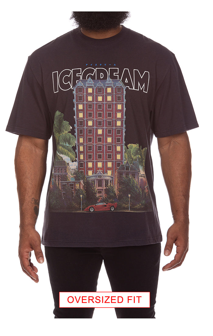 Icecream Estate SS Knit (Oversize) in charcoal art – view 1 of 2