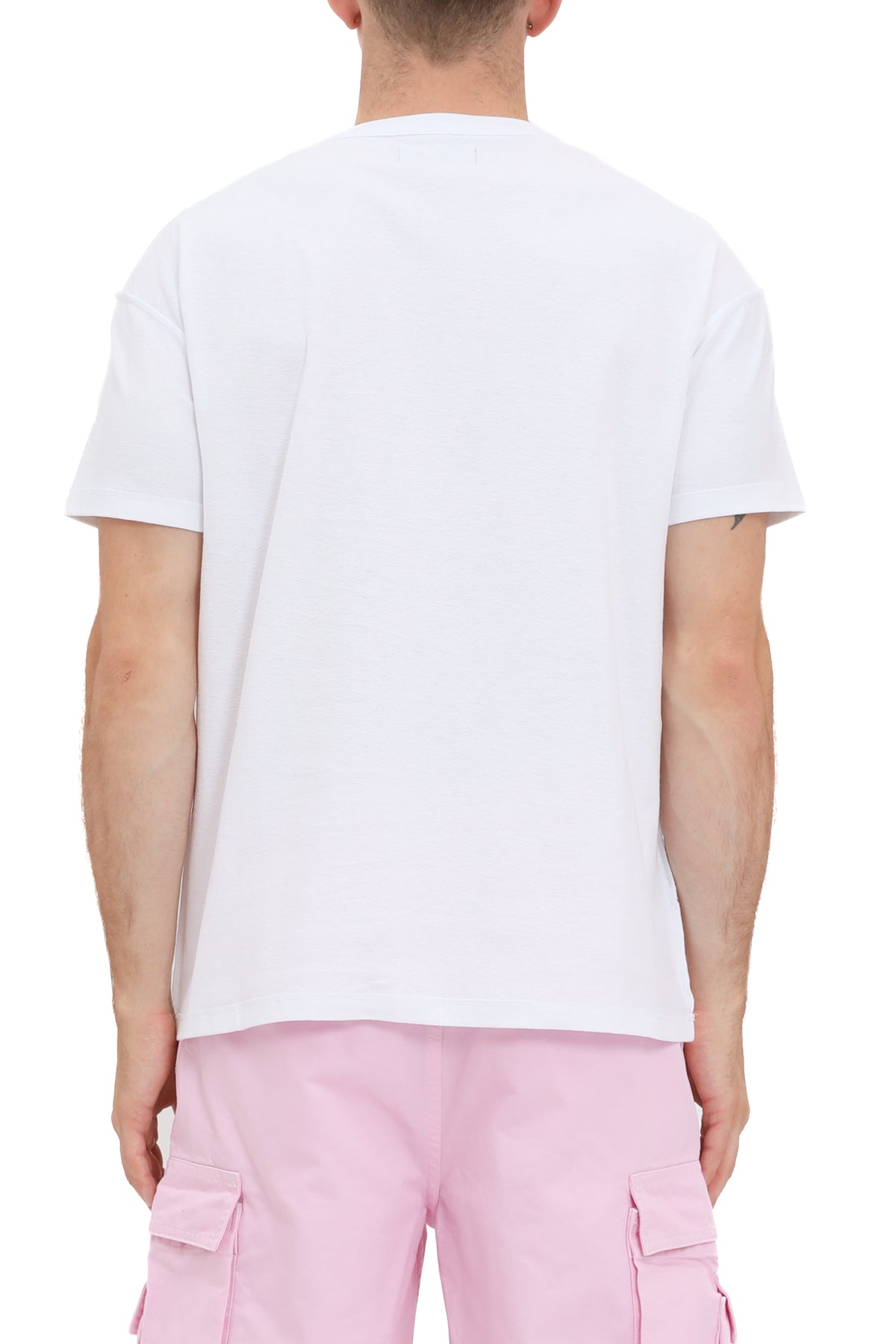 TEXTURED INSIDE OUT TEE - WHITE