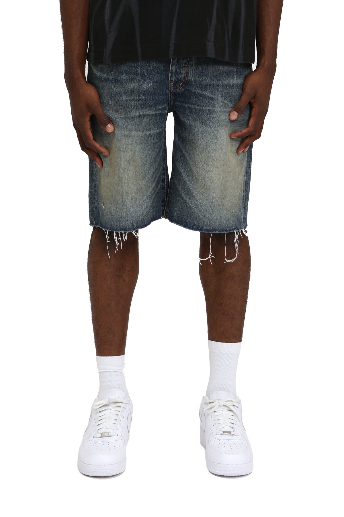 WORN VINTAGE SHORTS - MID INDIGO