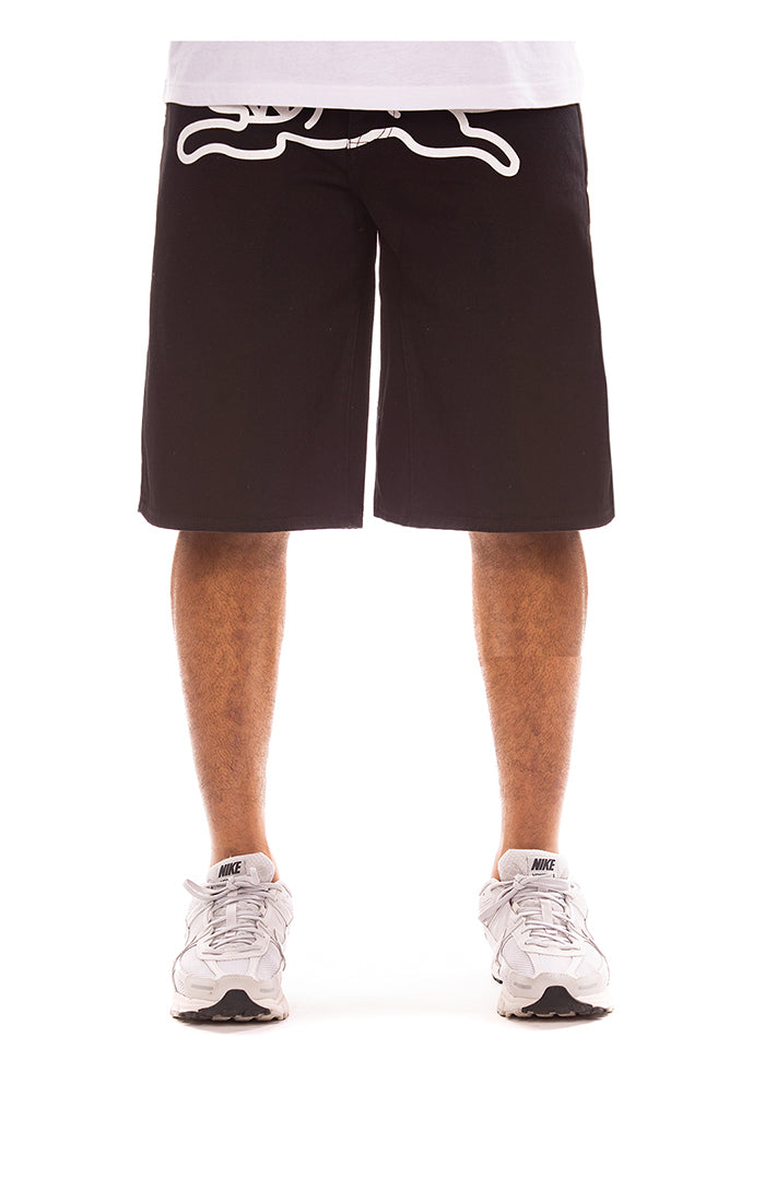 Icecream harrison jean shorts (vanilla fit) - Black