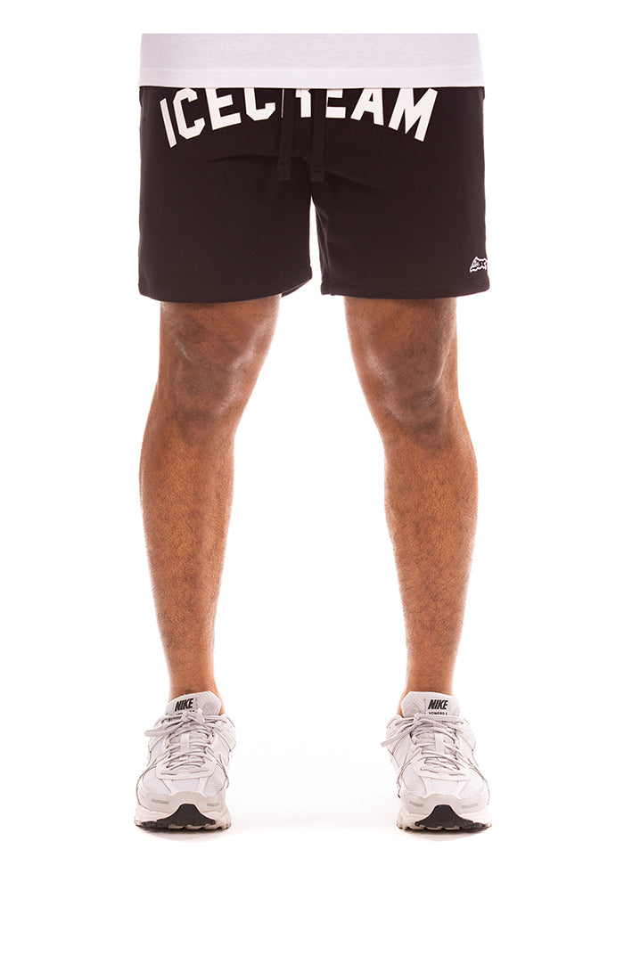 Icecream matt sweatshorts - Black