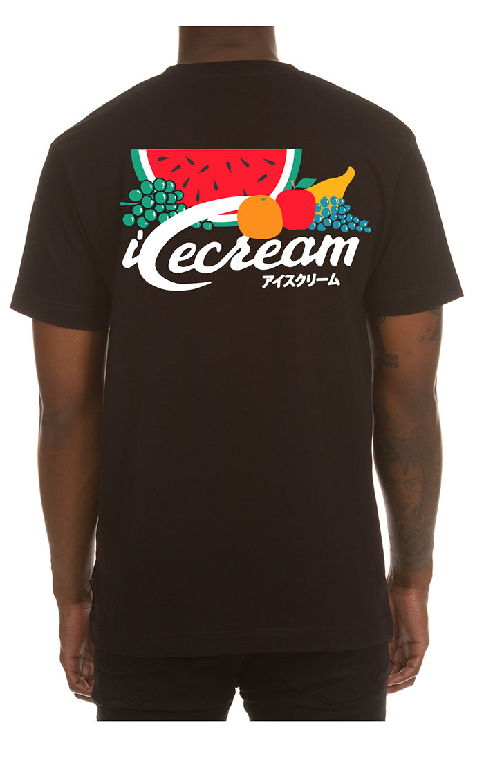 Icecream fruits of labor ss tee - Black