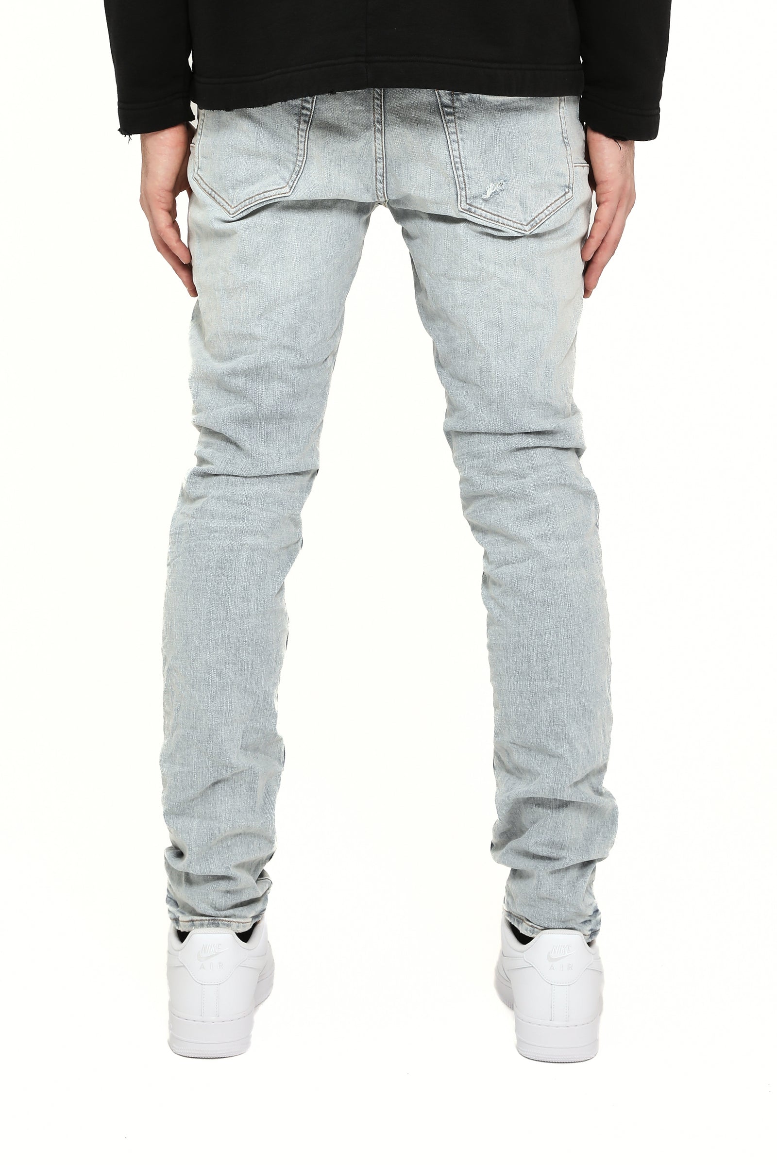 Purple Skinny Kivu Repair men's jeans in light indigo – view 2 of 2