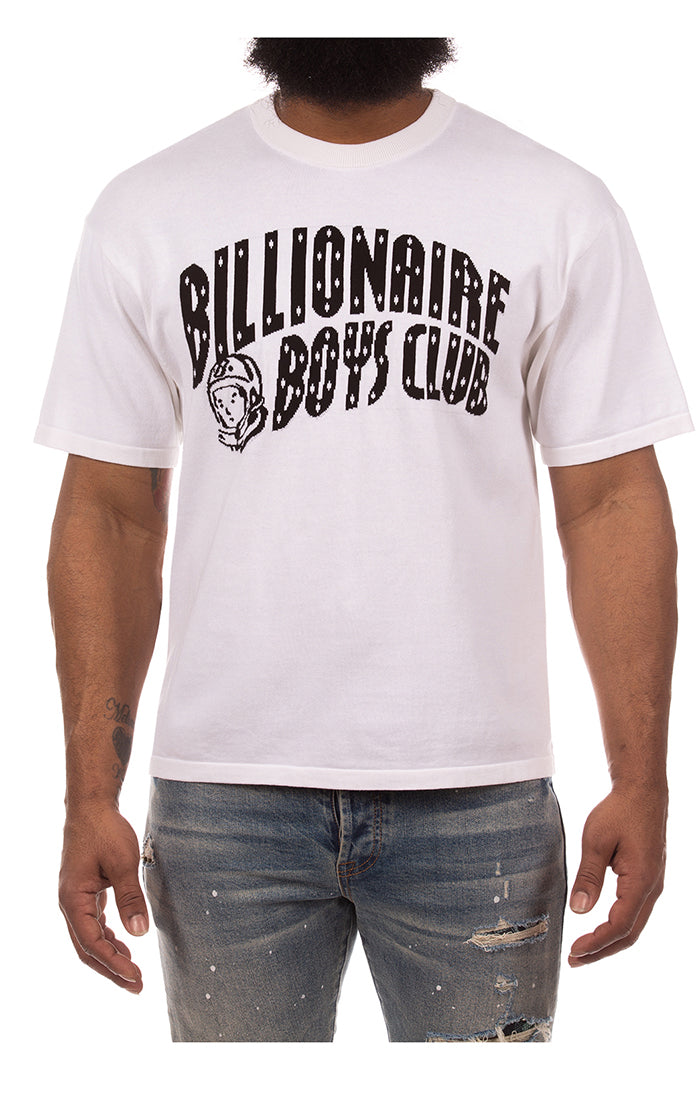 BB curved ss knit - White