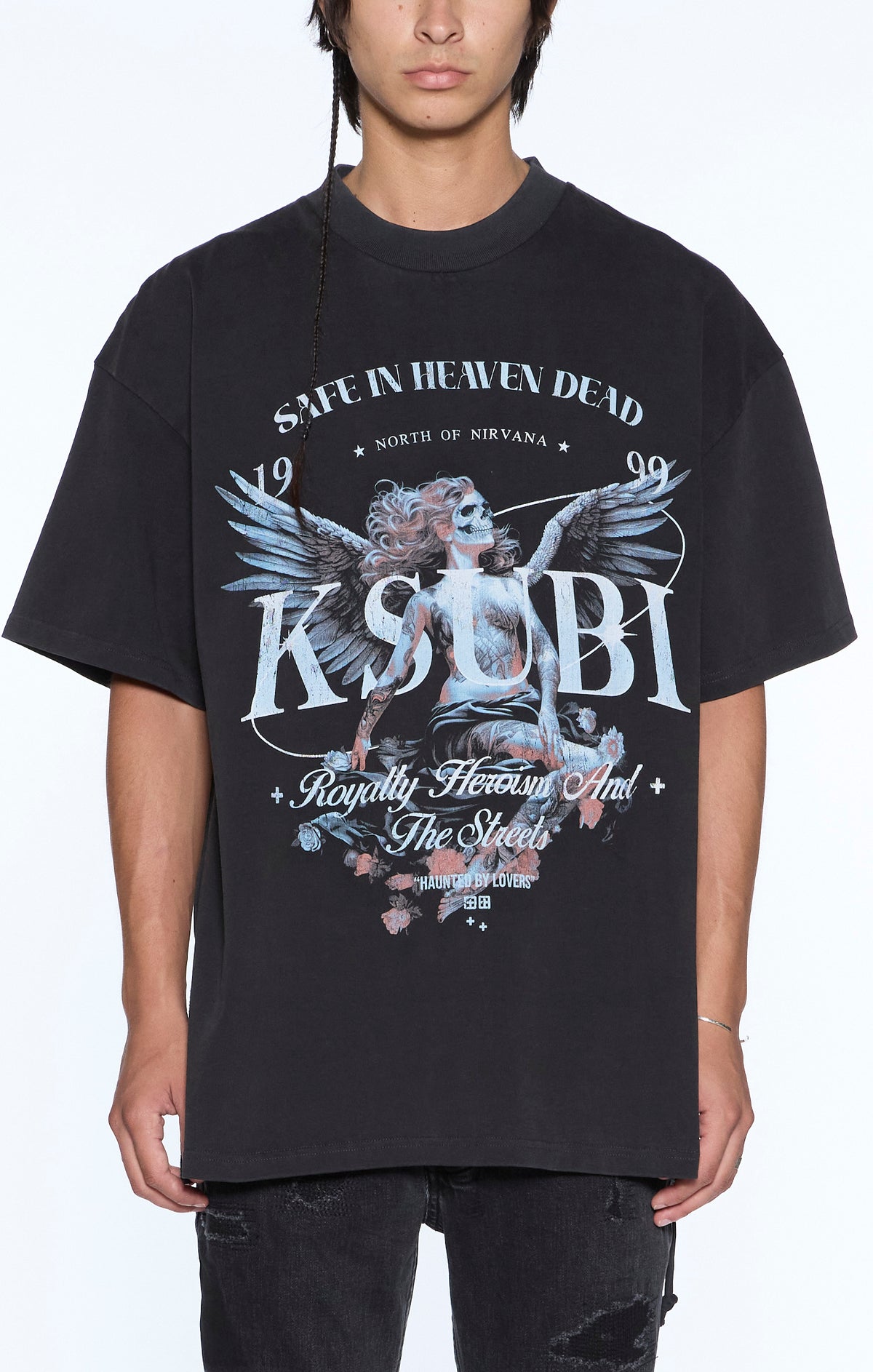 Ksubi spirit ekcess ss tee acid black
