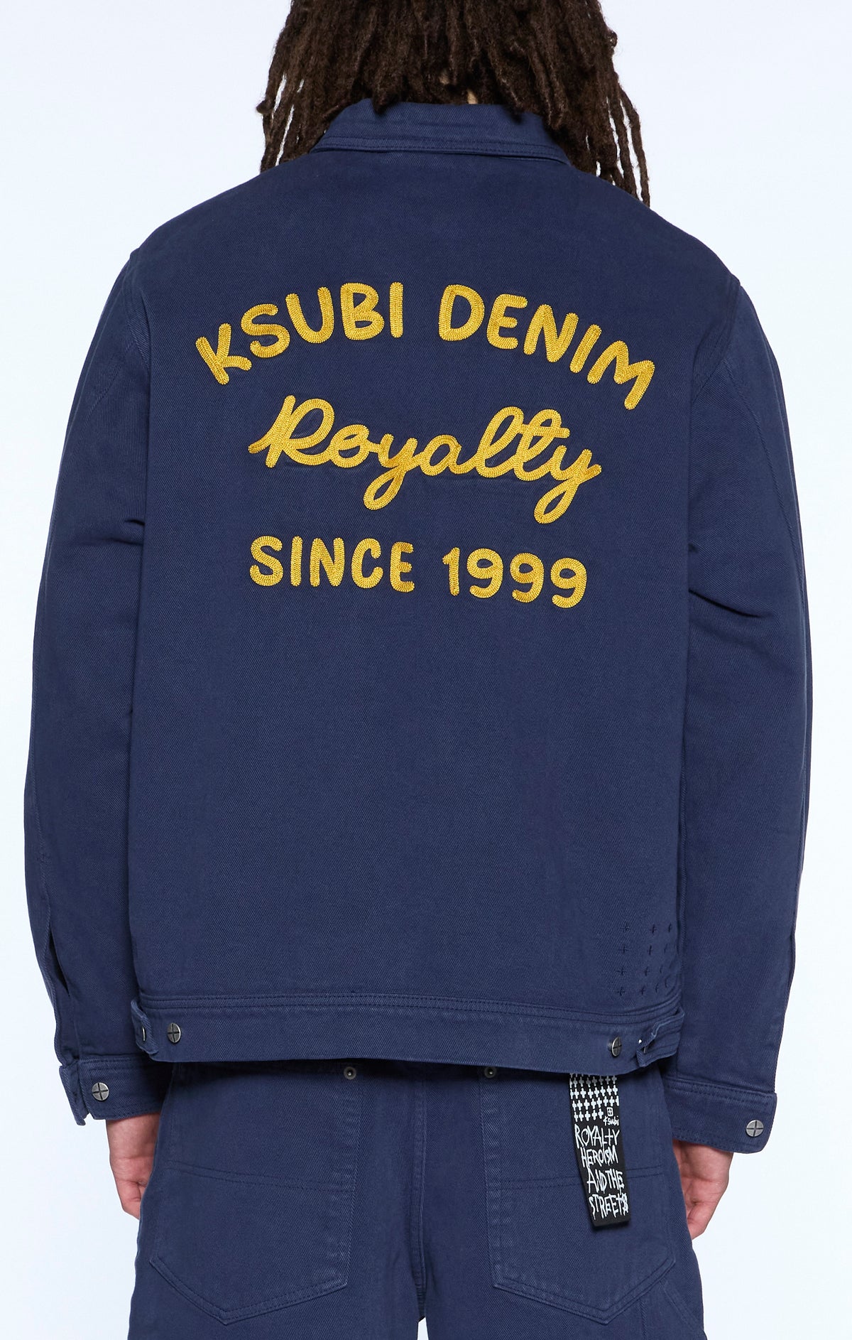 Ksubi mechanik chainstitch jacket ink blue