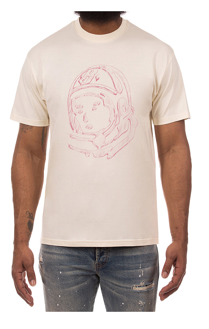 BB helmet sketch ss tee - Ecru