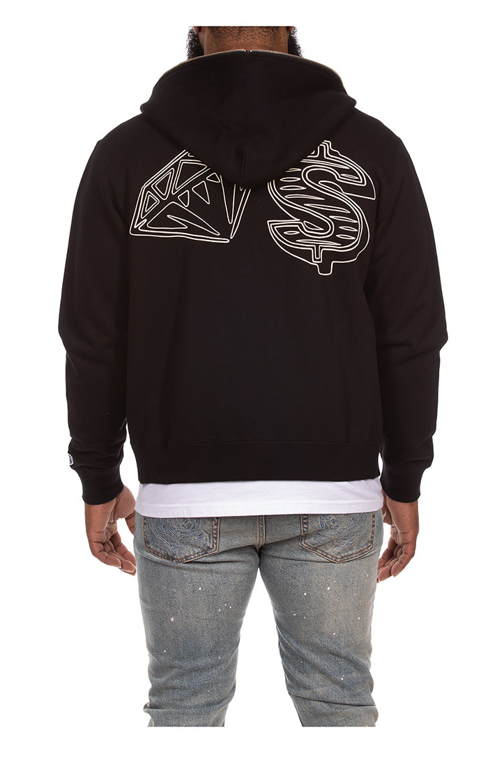 BB karat hoodie - Black