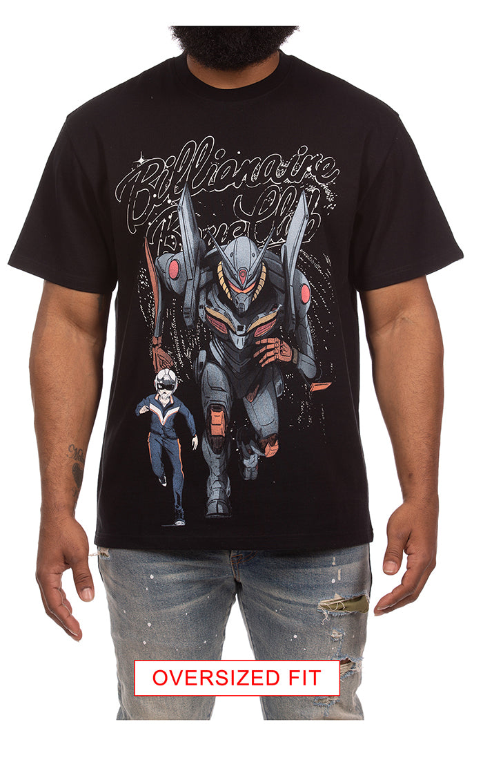 Billionaire Boys Club BB Quest Oversized Knit Tee in black – view 1 of 2