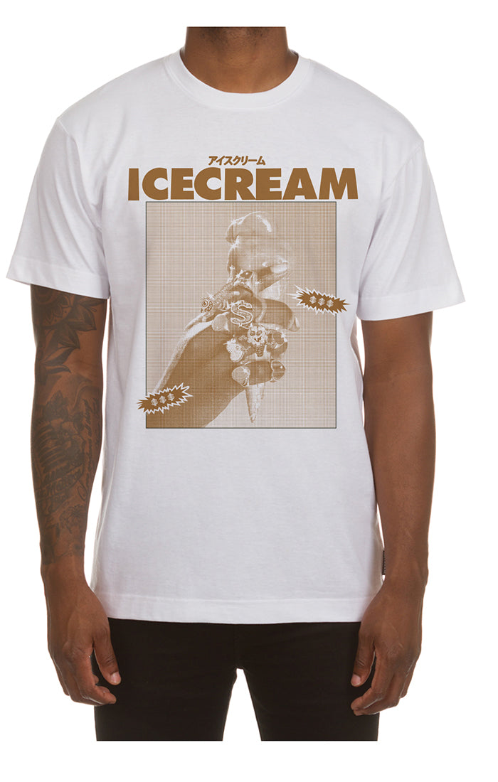 Icecream sip ss tee - White