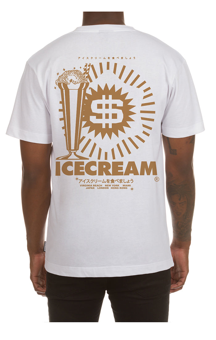 Icecream sip ss tee - White