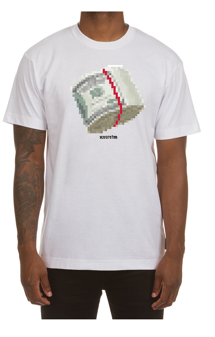 Icecream pixel ss tee - White