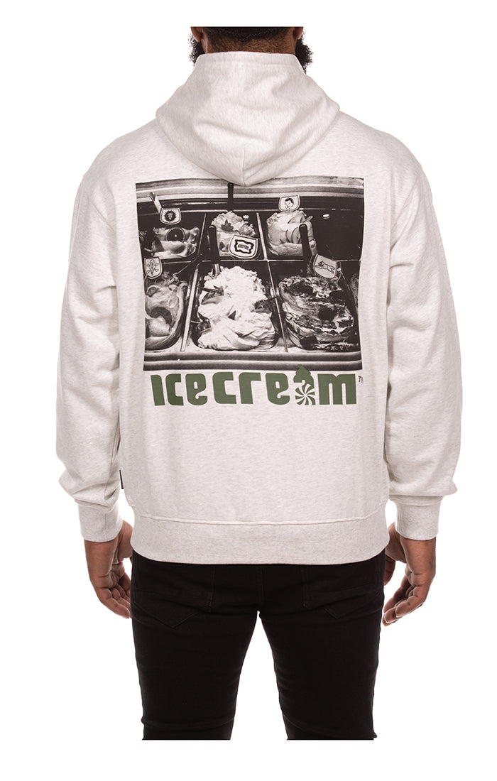 Icecream Display Hoodie in light grey – view 1 of 2
