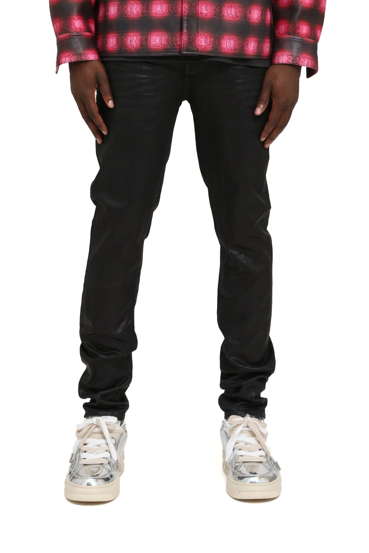Skinny Coated Indigo - Indigo Black