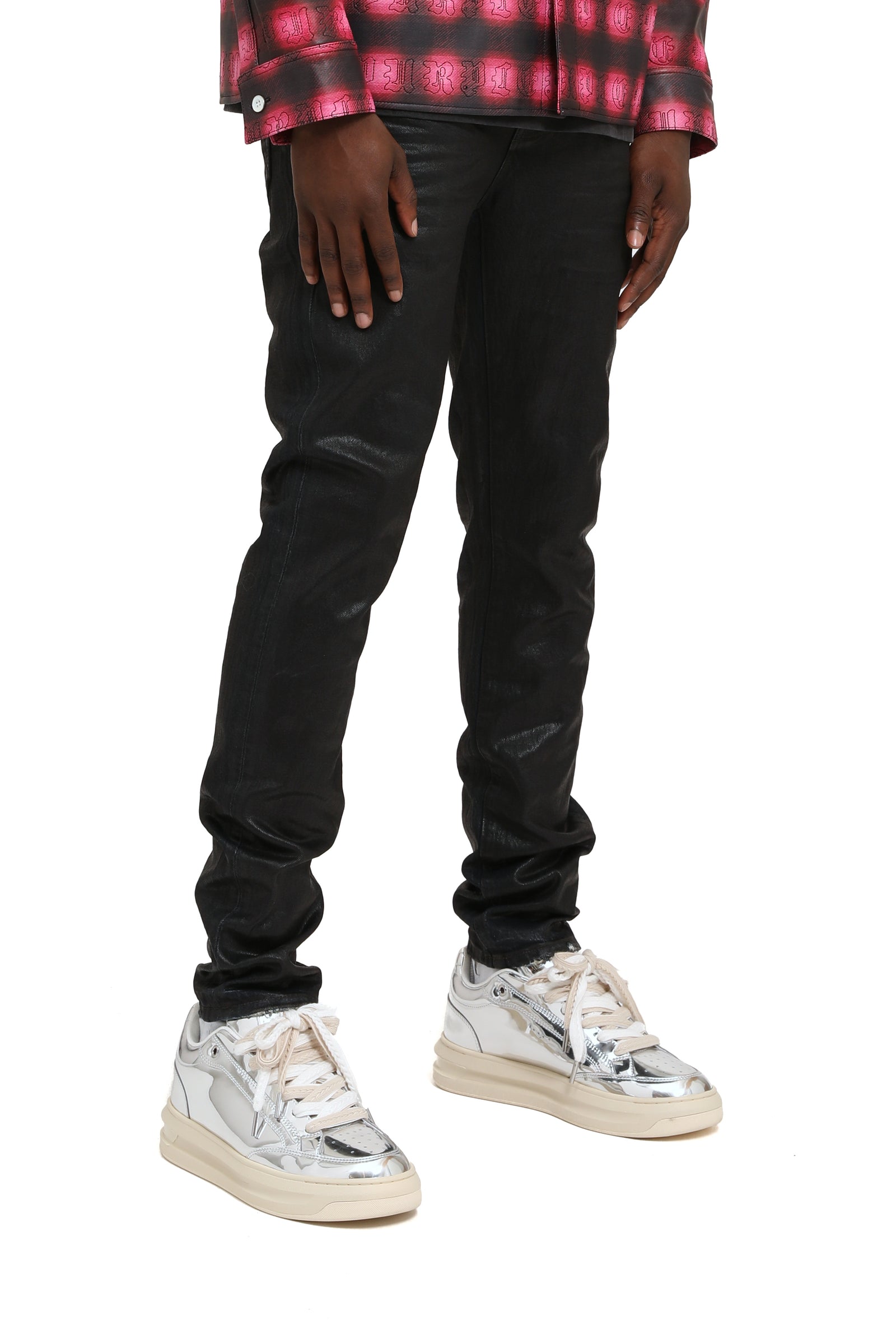 Purple Jeans Skinny Coated Indigo - Indigo Black – view 4 of 4